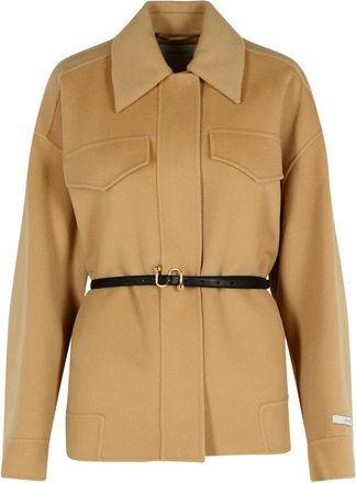 Sportmax Cantore Camel Virgin Wool Jacket
