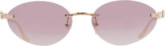 Cartier Violet Oval Ladies Sunglasses CT0504S 004 58