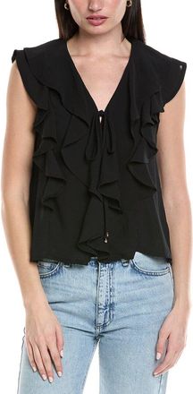 Avantlook Ruffle Bubble Crepe Blouse