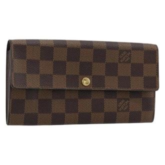 Louis Vuitton Pre-owned Wallets, female, Brown, Size: ONE SIZE Pre-owned Portefeuille Sarah Long Wallet