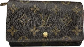 Louis Vuitton Pre-owned Leren Portemonnee - Dames - Vintage Accessoires - Bruin - ONE Size - Leer - Vintage