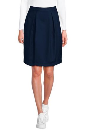 Lands End School Uniform Solid Pleated Skort Top of Knee in Academic Classic Navy at Nordstrom, Size 0