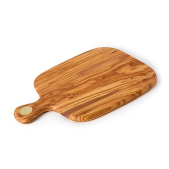 B&eacute;rard Racine Olivewood 11.4-Inch Cutting Board with Handle