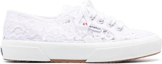 Superga 2750 macram&eacute; low-top sneakers - women - Rubber/Cotton/Cotton - 39.5 - White