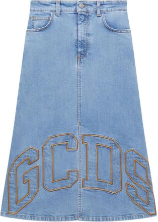 GCDS Gonna con ricamo - Blu