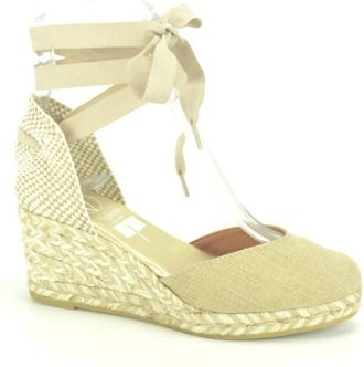 Viguera Beige Goud Koord Spiegel - Dames - Sleehakken - Beige - 41 EU - Schoenen
