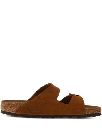 Birkenstock Arizona Soft suede sandals - men - Suede/Calf Suede/Polyethylene vinyl acetate (PEVA)/Cork - 42 Regular - Brown