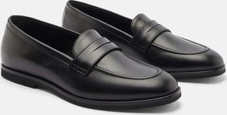 Scarosso Monica Loafers in Black - Calf at Nordstrom, Size 37.5