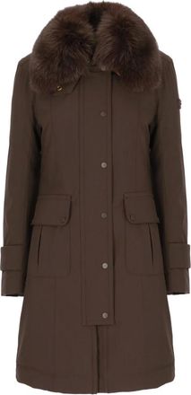 Peuterey Chaqueta Larga de Plumas - Coats - Mujer - Marr&oacute;n - XS