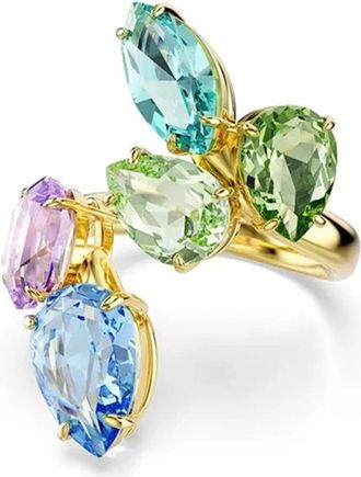 Swarovski Gema Cocktail Ring - Dames - Ringen - Veelkleurig - 52 MM - Accessoires