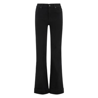 7 For All Mankind Boot-cut Jeans, female, Black, Size: W26 Modern Dojo Slim Illusion Soho Night boot-cut jeans