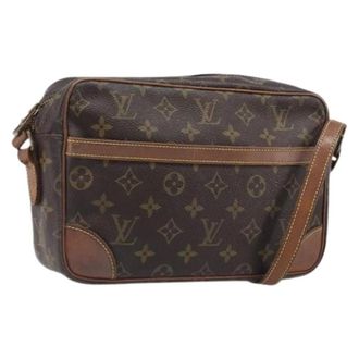 Louis Vuitton Pre-owned Monogram Crossbody Bag - Dames - Pre-owned - Bruin - Maat: ONE Size Leer