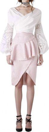 Asilio Rough Lines Skirt In Pink
