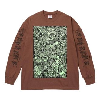 SUPREME SS26 Wombat L/S T-Shirt Brown SUP-SS26-013-BRN