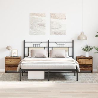 vidaXL Armadio da Notte 2 pcs Legno vecchio 45 x 34 x 44.5 cm - Vidaxl