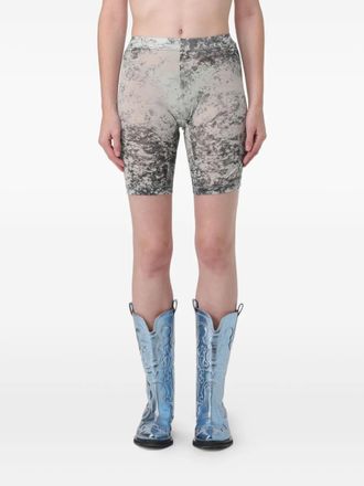 Charlotte Knowles Shorts con stampa - Grigio
