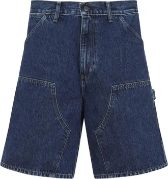 Carhartt Work in Progress Shorts in cotone denim - Blu