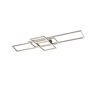 Netlighting Irvine Semi Flush Light Nickel 60W 3000-6500K LED Remote in Grey