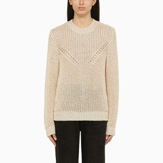 Isabel Marant Isabel Marant Womens Recycled Ecru Crew-neck Jumper - Ivory Recycled Material - Size EU 38 (Womens)