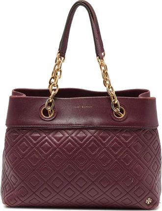 Tory Burch Borsa a spalla in pelle trapuntata Pre-owned - Rosso