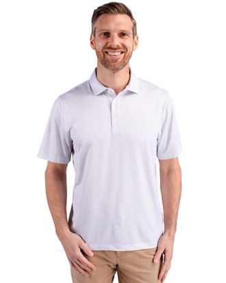 Cutter & Buck Pike Eco Symmetry Print Stretch Recycled Mens Polo