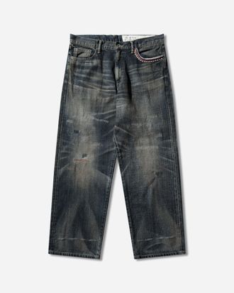 Neighborhood Men s Savage Denim DP Wide Pants Indigo