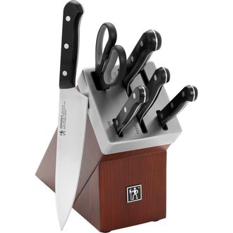 J.A. Henckels International Solution 7-Piece Self-Sharpening Knife Block Set in Black at Nordstrom Rack