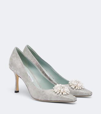 Jimmy Choo London Salones Ines florales adornados