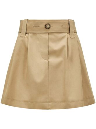 Moncler Gabardine mini-rok - Beige