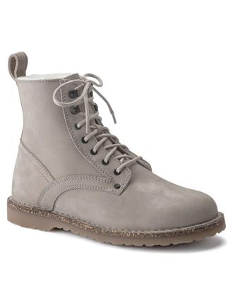 Birkenstock Womens Bryson Shearling Boot In Beieg Taupe