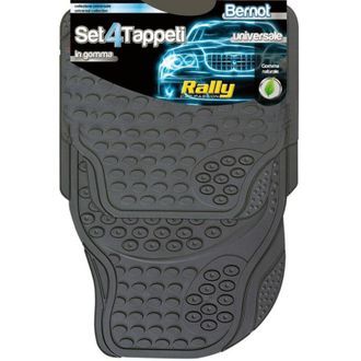 Trade Shop Trade Shop - Set 4 Pezzi Tappeti Per Auto In Gomma Naturale Universale Ritagliabile