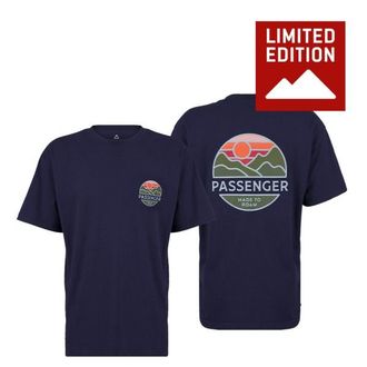 Passenger Laidback Recycled Cotton Relaxed Fit T-Shirts f&uuml;r Herren | blau