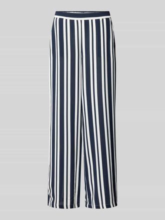 Vila Wide Leg Hose mit Streifenmuster Modell RASHA in Marine, Gr&ouml;&szlig;e 34