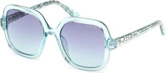 Guess Vierkante Zonnebril - unisex - Zonnebrillen - Blauw - 48 MM - Accessoires