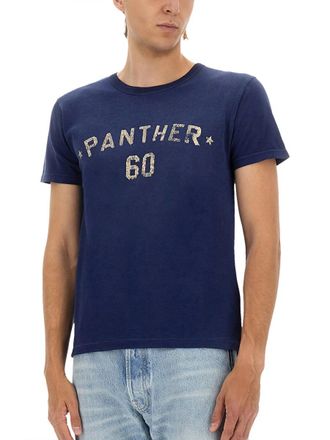 Valentino Print and Patch T-Shirt - Blue
