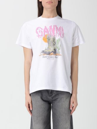 Ganni T-shirt Ganni in cotone con stampa logo