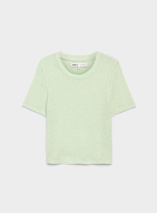 Only Womens Rolled trim fine-knit sweater