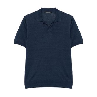 Tagliatore Tops, Heren, Blauw, M, Polo Shirts