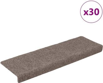 vidaXL Tappetini Autoadesivi per Scale 30 pz Crema 65x21x4 cm - Vidaxl