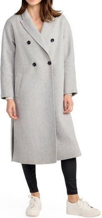 Belle & Bloom Guest List Oversized Double Breasted Wool Blend Coat in Grey Marle at Nordstrom Rack, Size X-Small