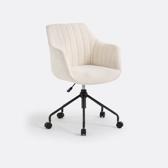 La Redoute Interieurs Bureaufauteuil in bouclette stof, Matie