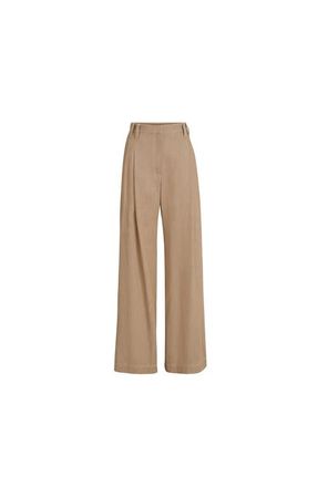 Brunello Cucinelli Wide Smart trousers in Desert at Nordstrom, Size 44 It