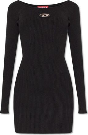 Diesel M-Vera Short Dress - Dames - Kleedjes - Zwart - XS - Polyester - Kleedjes