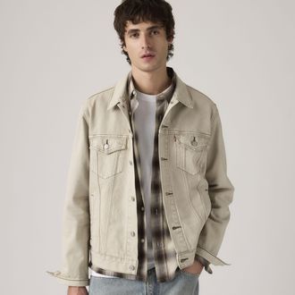 Levi's Standard Type III Trucker Jacket - Mens - XL - Beige / In The Sandbox