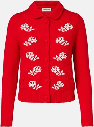 Shushu/Tong Beaded wool cardigan