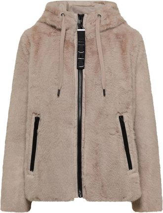 Cecil Nepbontjas met softshell details - Dames - Jassen - Beige - XL - Nepbont - Jassen