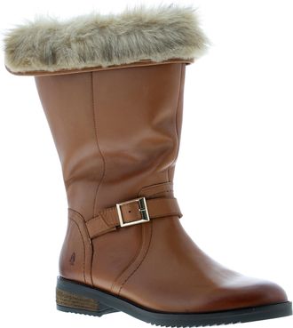 Hush Puppies Bonnie MEMORY FOAM Boots Womens - Tan Leather - Size UK 5