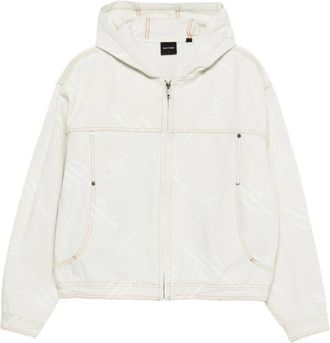 Daily Paper Clothing Hooded Denim Jacket - Heren - Spijkerjassen - Wit - XL - Denim - Jassen