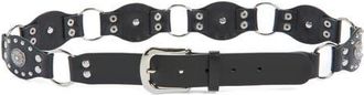 BP. Studded O-Ring Faux Leather Belt in Black at Nordstrom, Size Medium
