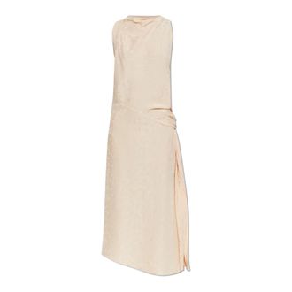 Victoria Beckham Midi Dresses, female, Pink, Size: 2XS Asymmetrical Floral Dress